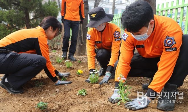 계양소방서, 봄맞이 청사 환경정비 실시
