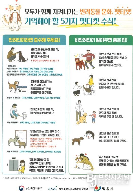 봄나들이 철 맞아 '펫티켓' 홍보 총력