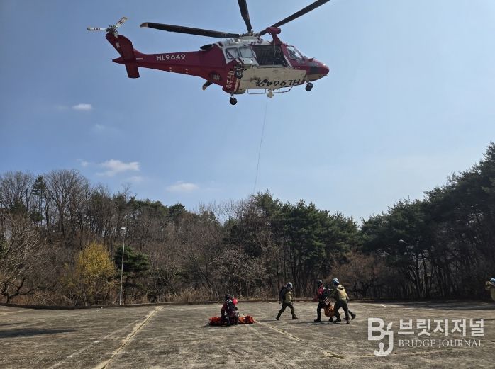 팔공산 산악구조대, 산악사고 대비 합동 훈련