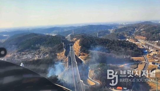 산불 현장 사진(김제시 금구면 오봉리)