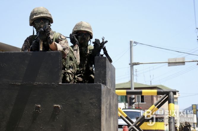 8기동사단 2025 대침투종합훈련 사전예고 홍보 사진