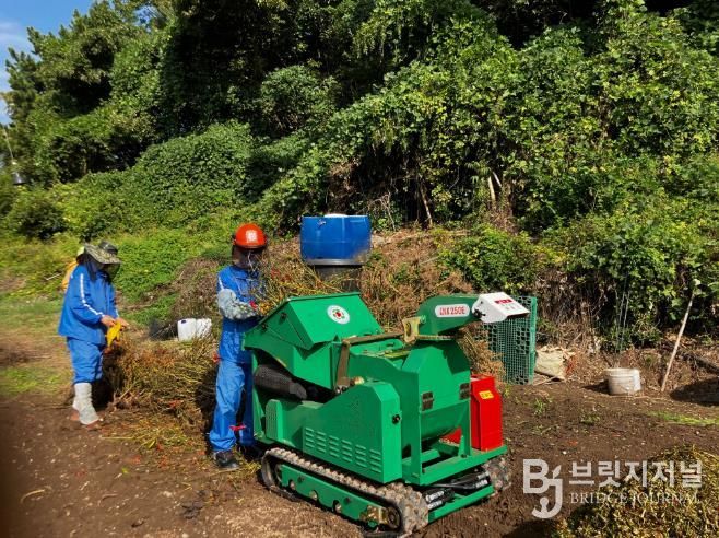 거제시, 산불재난 위기에 따른 영농부산물 파쇄지원단 운영 강화