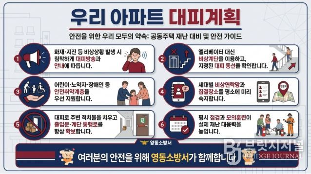 우리 아파트 대피계획 세우기 인포그래픽