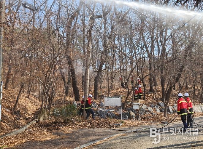 안성시, 산불 대응 유관기관 합동 소방훈련 실시