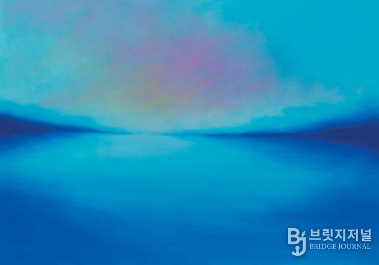 조선아 작 조용한 움직임 65×91cm 한지에 채색 2025