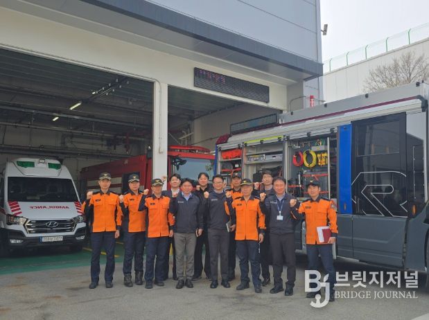 천안서북소방서장,“삼성전자 천안사업장 방문”화재예방 간담회 실시