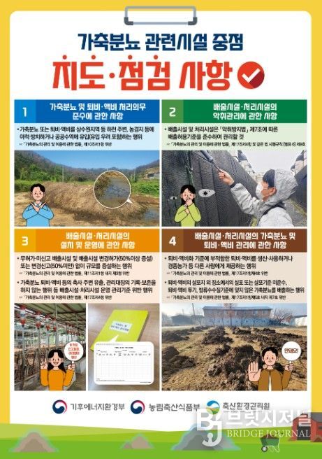 가축분뇨 관련시설 중점 지도·점검 사항