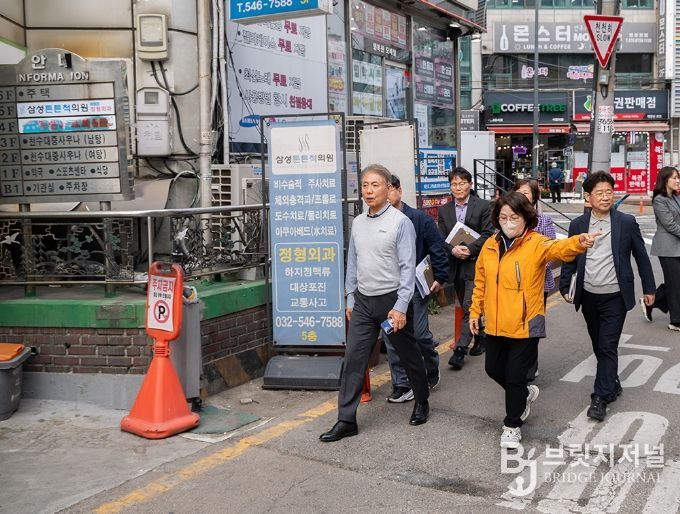 윤환 계양구청장, 상반기 동 방문 건의사항 현장 점검