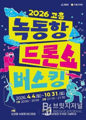 고흥군, 2,026대 드론과 명품 버스킹 공연이 만나다 - 2026 녹동항 버스킹 포스터