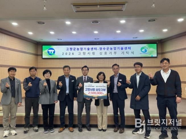 장수군-고창군 농업기술센터, 고향사랑기부금상호기부