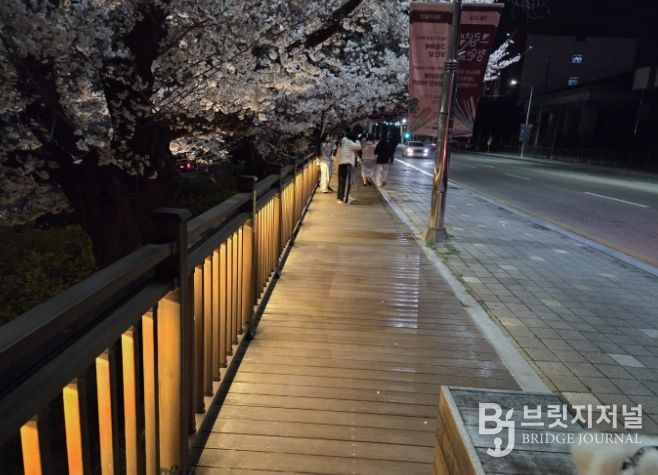 청주시, 무심천 데크길 확장… 야간경관 더해 시민 편의 강화