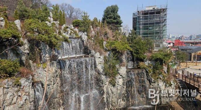 설봉공원 폭포, 분수대 4월 2일 가동 개시