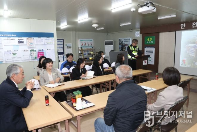 남명도서관 신축 공사 현장 점검