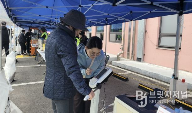 제22회 예산윤봉길전국마라톤대회 홍보부스 운영 모습