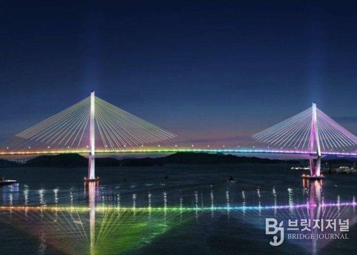 목포대교 경관조명 예상 연출사진
