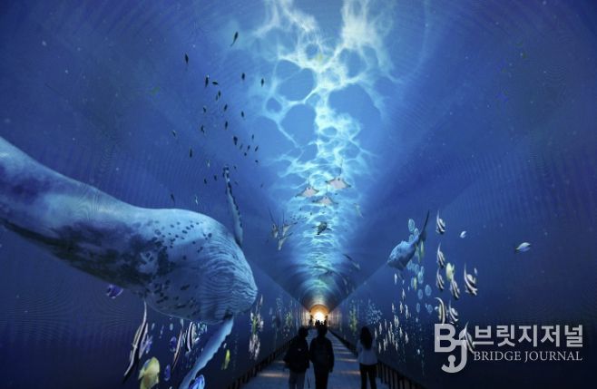 와부 빛터널공원 내부 모습