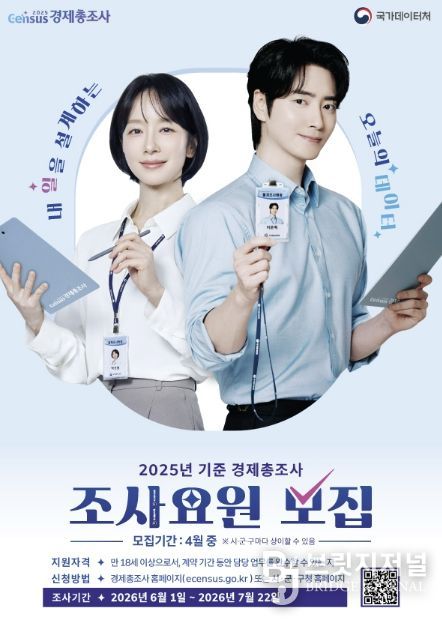 여주시, ‘2025년 기준 경제총조사’ 조사요원 모집