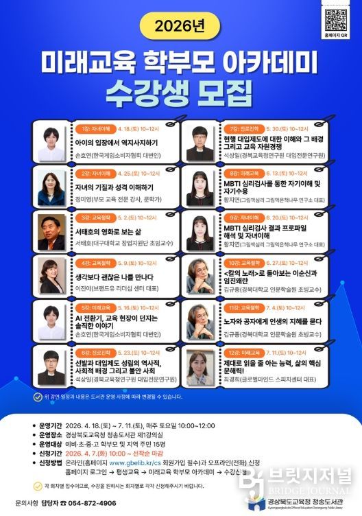 2026년 미래교육 학부모 아카데미 운영