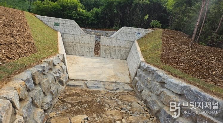 자연재해 피해 예방 사방사업 추진_여량면 고양리 사방댐 사진