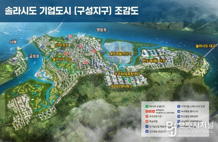 솔라시도 기업도시 조감도